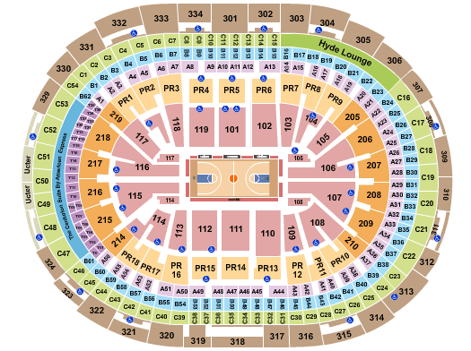 Crypto.com Arena Golden State Warriors Seating Chart